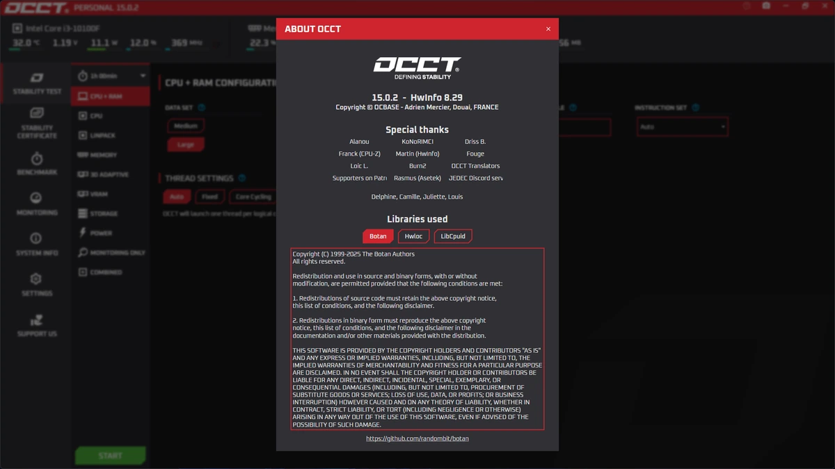 Тестирование видеокарты OCCT 15.0.2 Portable — изображение 1