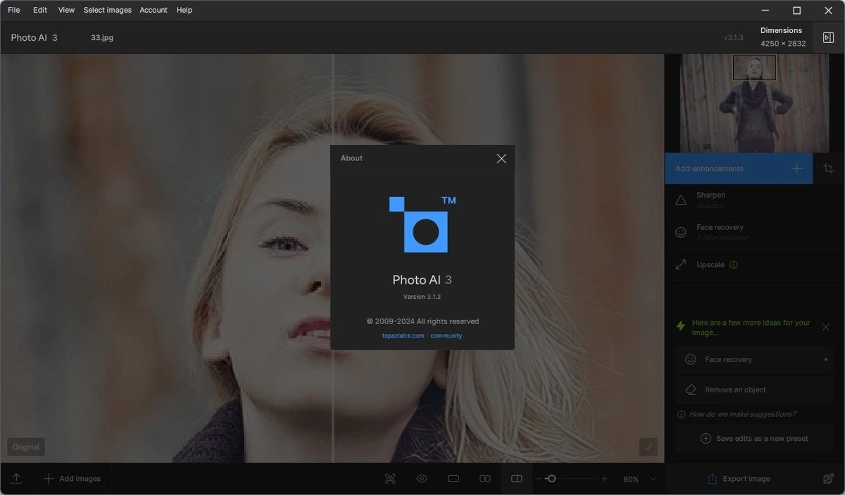 Topaz Photo AI 3.1.3 (x64) Portable by 799 — изображение 1