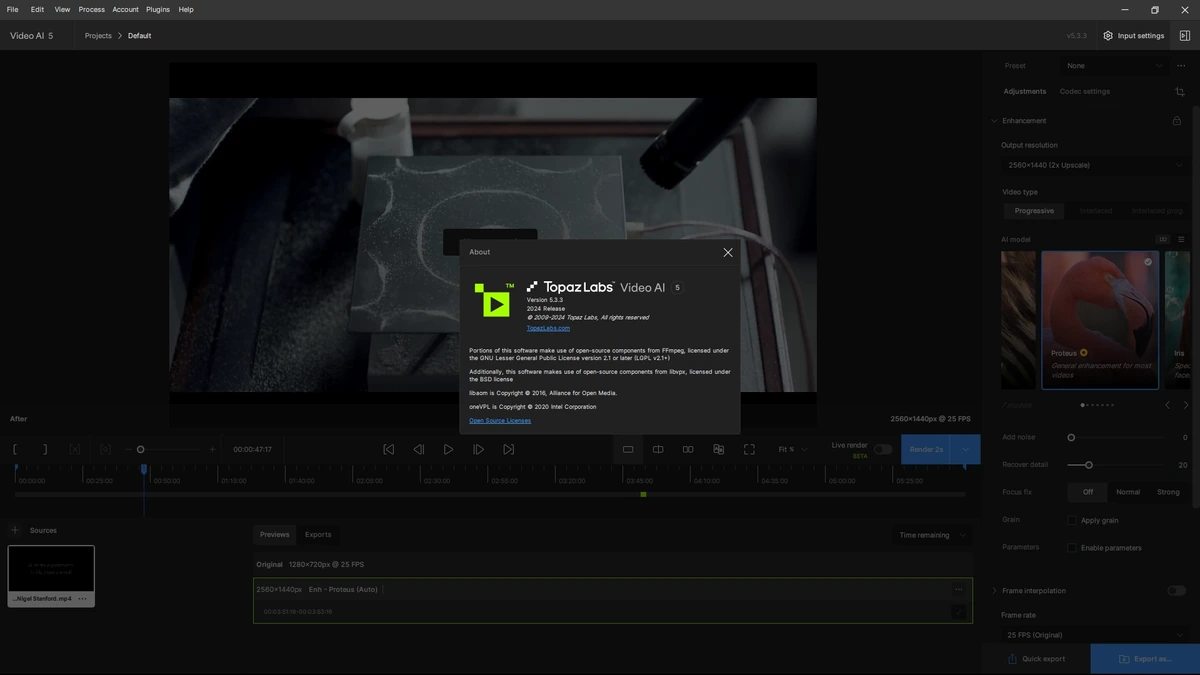 Видеоредактор Topaz Video AI 5.3.3 (x64) RePack by KpoJIuK — изображение 1