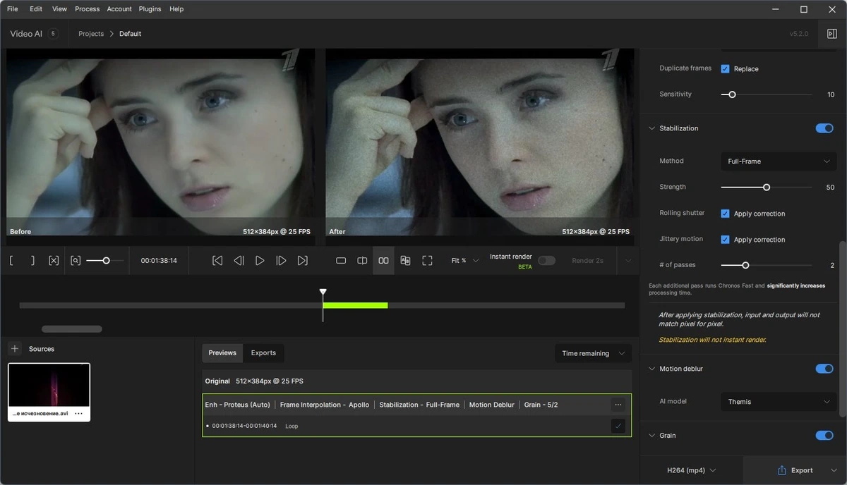 Topaz Video AI 5.2.0 (x64) Полная + Портативная версии by elchupacabra — изображение 1