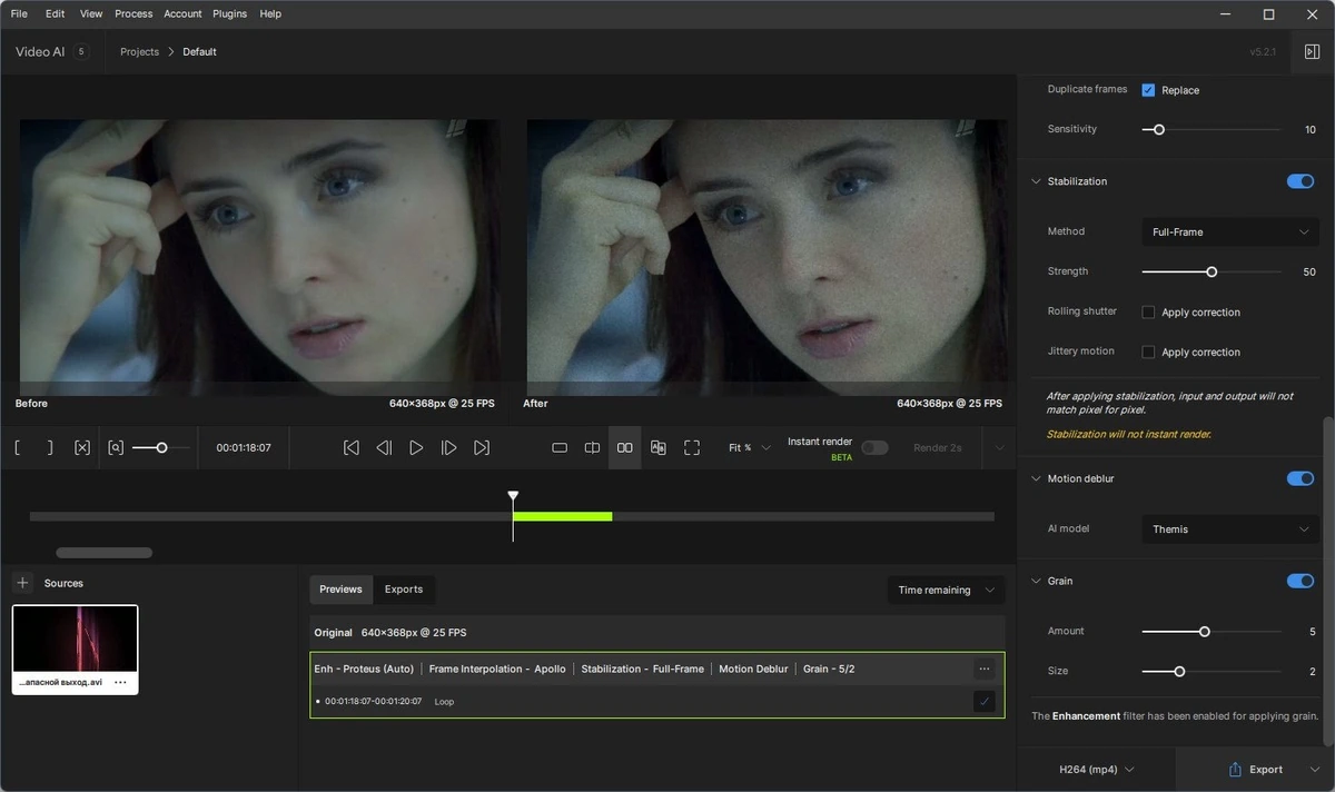 Topaz Video AI 5.2.1 (x64) Portable by 7997 — изображение 1