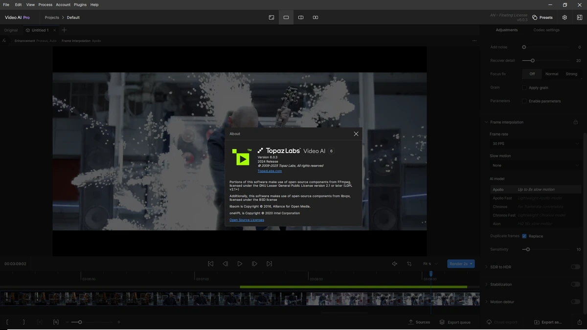 Редактор видео Topaz Video AI 6.0.3 — изображение 1