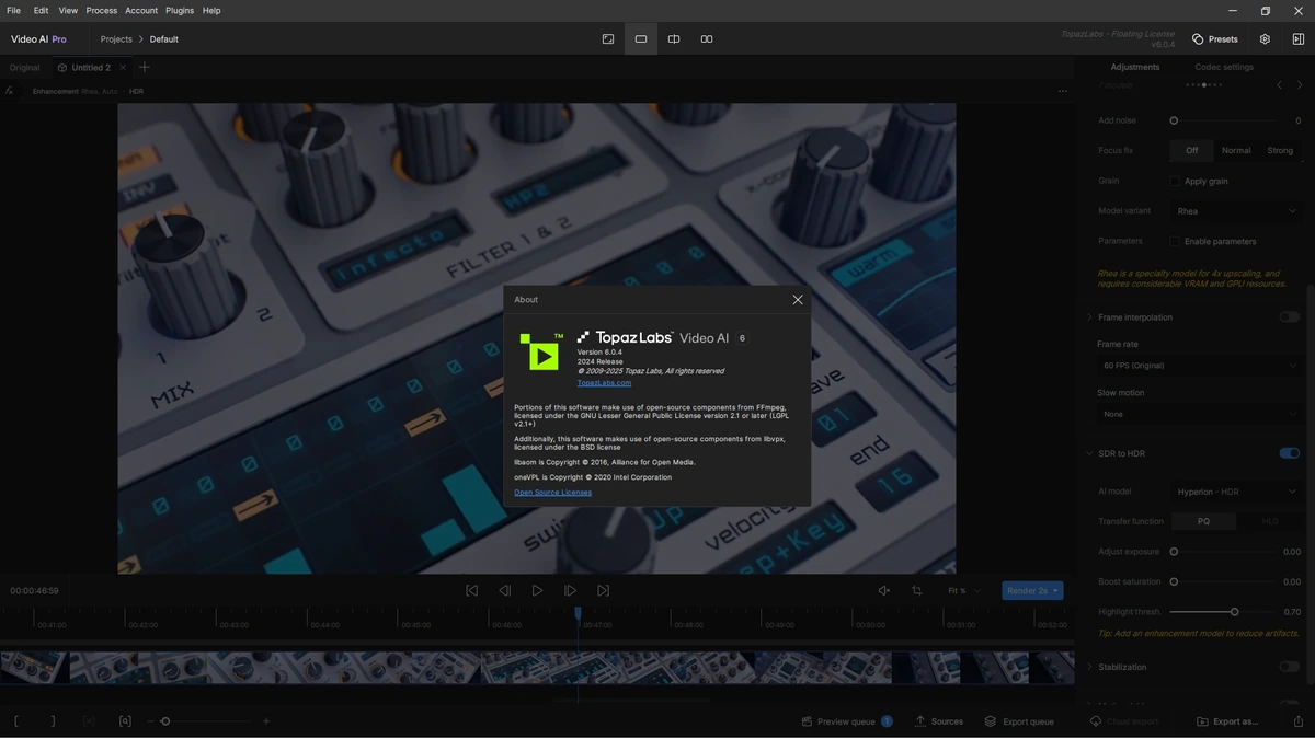 Topaz Video AI умное увеличение видео Pro 6.0.4 — изображение 1