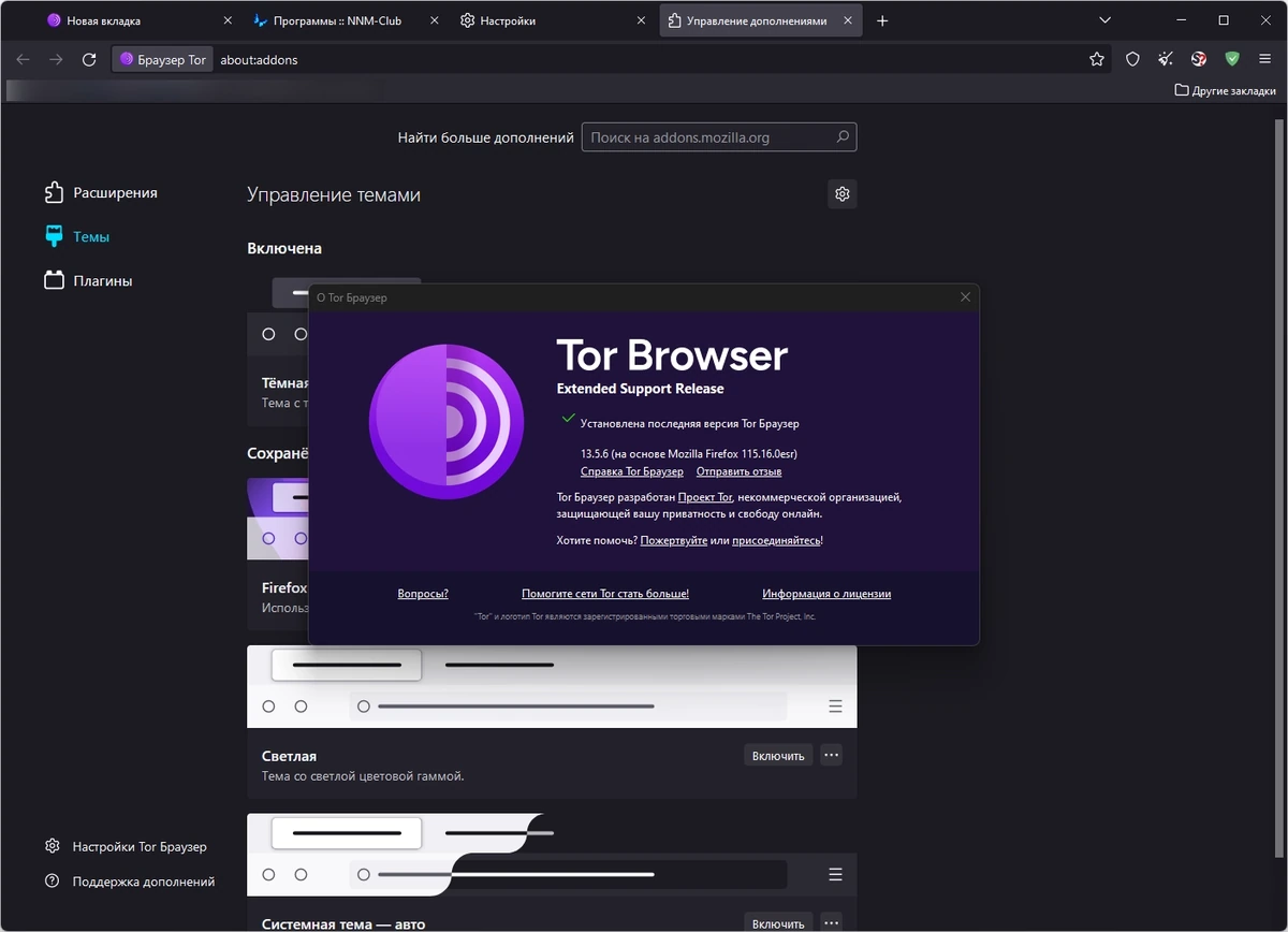 Tor Browser Bundle скрытие своего местонахождения 13.5.6 — изображение 1