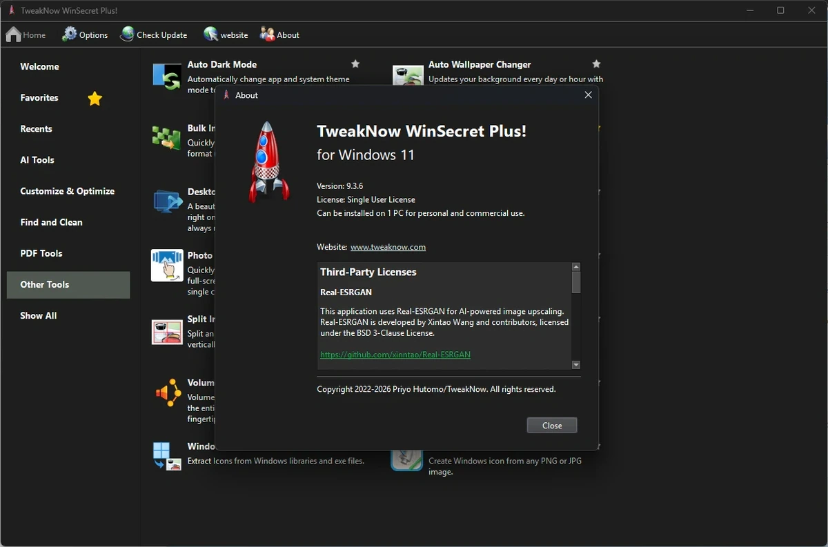 Настройка Windows TweakNow WinSecret Plus! 9.3.6 by elchupacabra — изображение 1