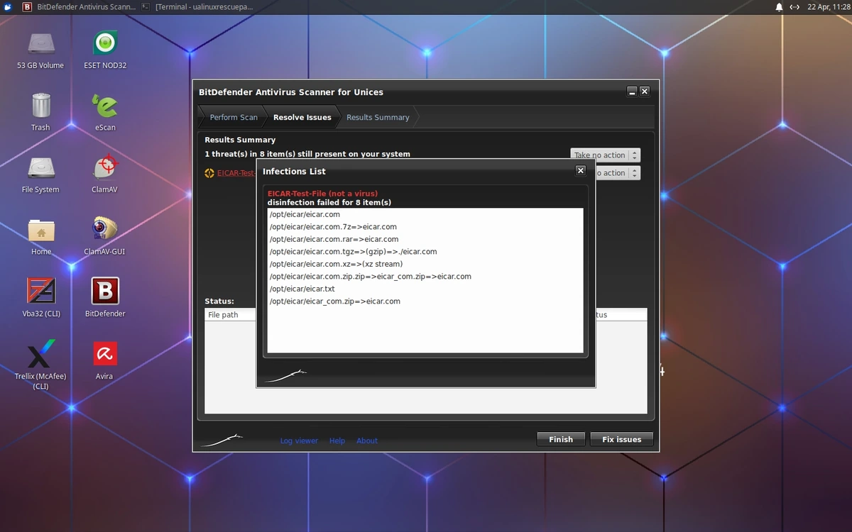 UALinux RescuePack v.25.04 (Antivirus LiveDisk) (апрель 2025) — изображение 1
