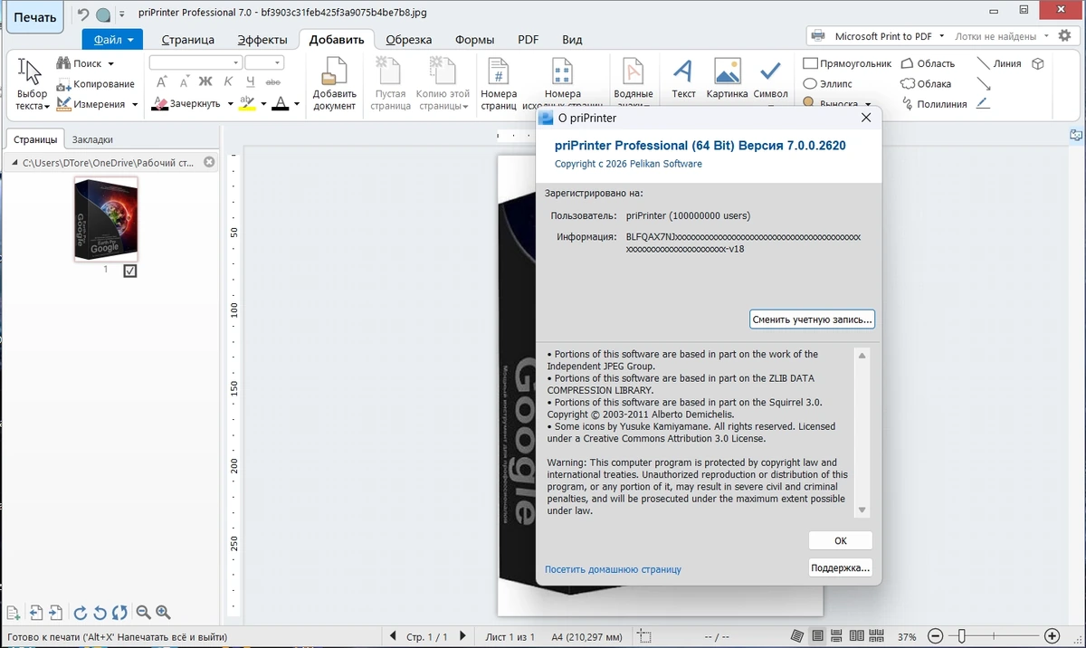 Удобный виртуальный принтер priPrinter Professional 7.0.0.2620 by KpoJIuK — изображение 1