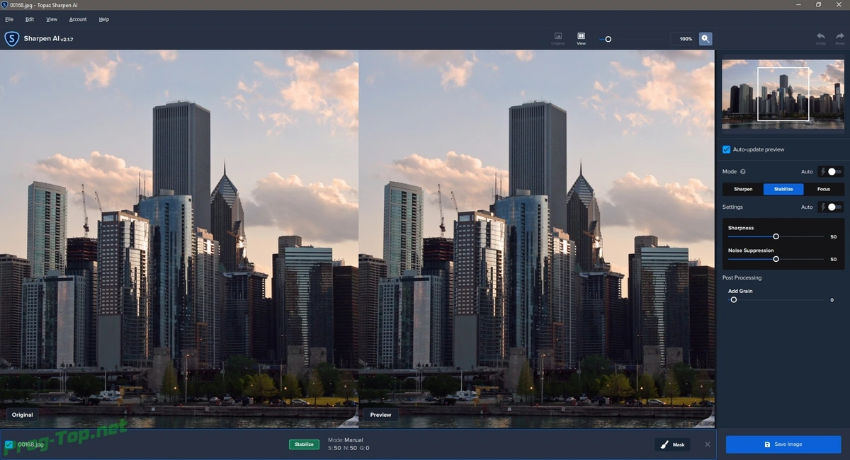 Уменьшение шума на изображениях - Topaz Sharpen AI 2.1.7 RePack (& Portable) by TryRooM — изображение 1