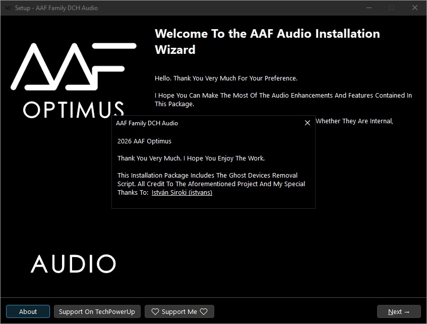 Универсальный аудиодрайвер AAF Family DCH Audio Realtek 11.10.9995.1 Mod by AlanFinotty — изображение 1