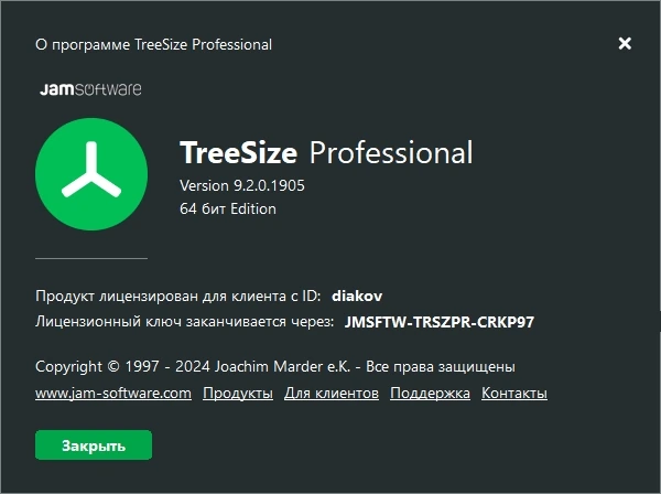 Управление дисковым пространством TreeSize Professional 9.2.0.1905 Полная + Портативная версии by diakov — изображение 1