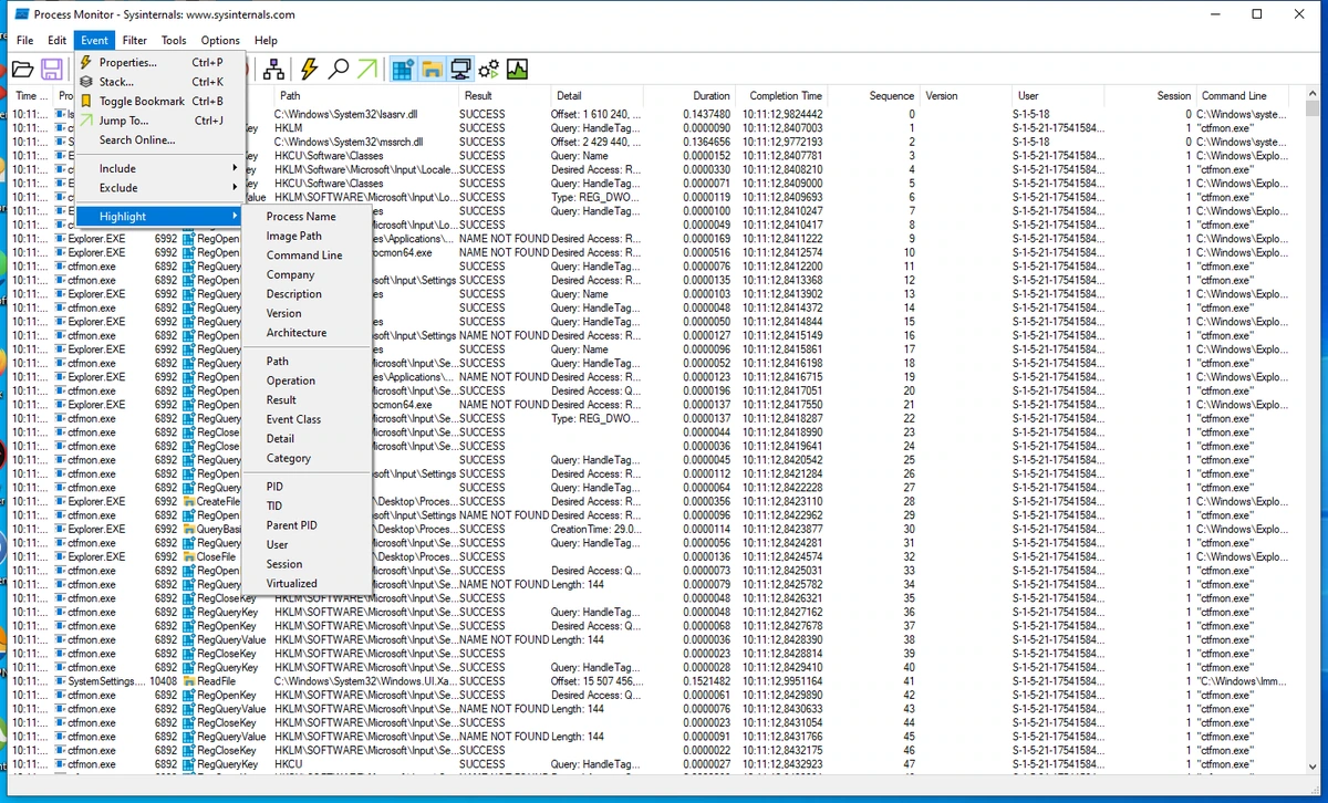 Управление процессами Windows Process Monitor 3.95 — изображение 1