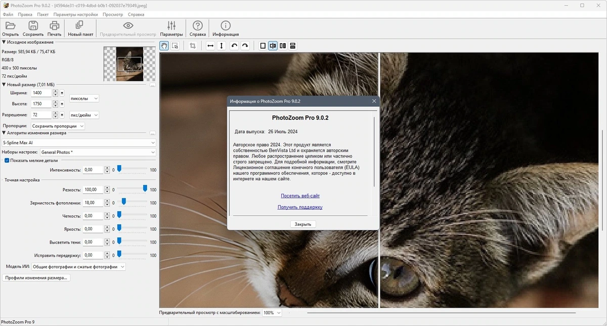 Benvista PhotoZoom Pro 9.0.2 Полная + Портативная версии by KpoJIuK — изображение 1