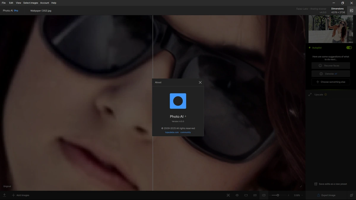 Увеличение фотографий Topaz Photo AI Pro 4.0.0 — изображение 1