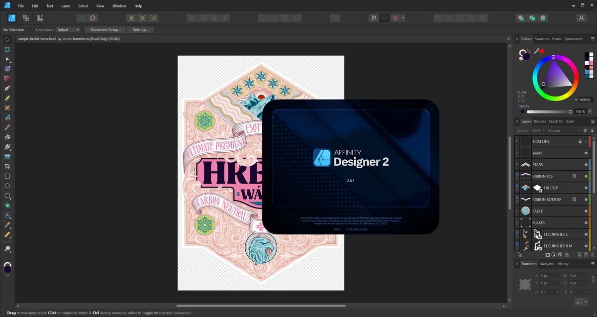 Векторный графический дизайн Serif Affinity Designer 2.6.3.3322 — изображение 1