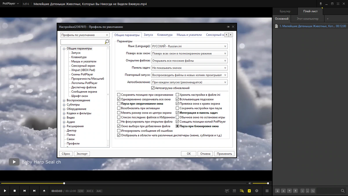 Видеопроигрыватель PotPlayer 230707 (1.7.21953) — изображение 1