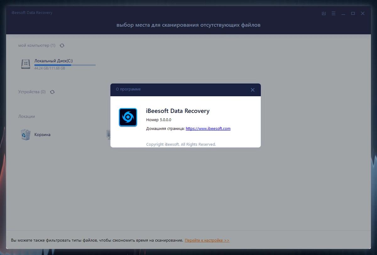 Восстановление файлов iBeesoft Data Recovery 5.0.0 — изображение 1