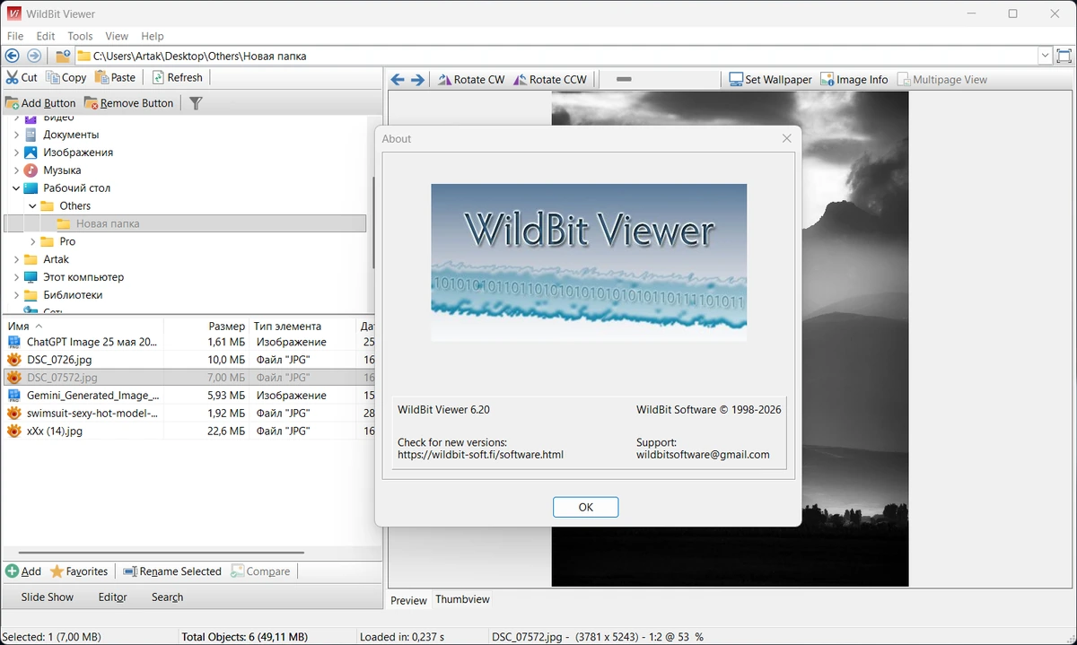 WildBit Viewer 6.20 + Portable — изображение 1