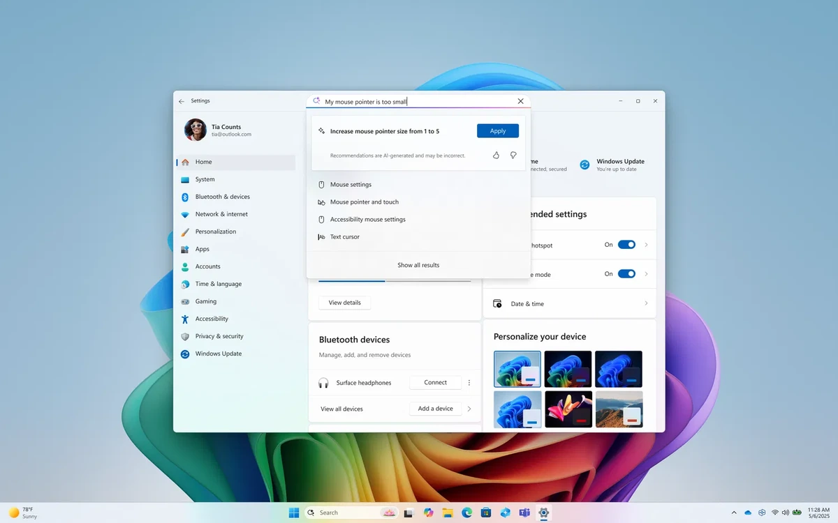 Windows 11 Pro 25H2 Build 26200.5722 Dev — изображение 1