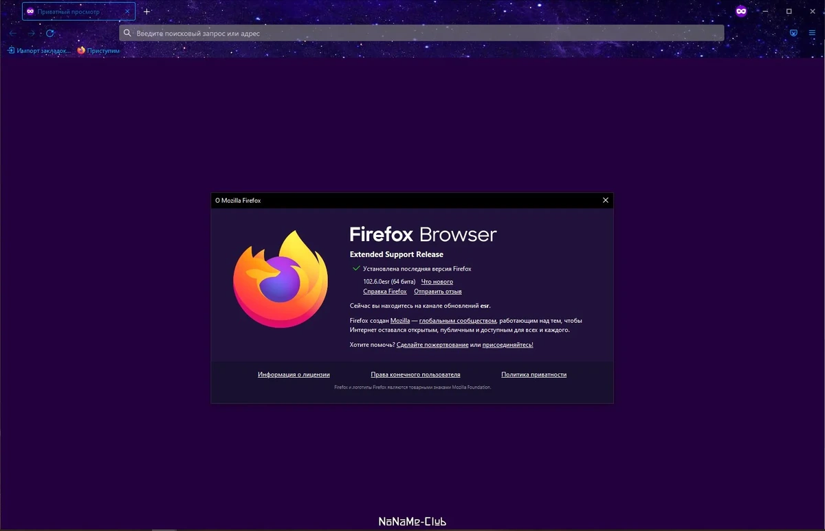 Безопасный интернет браузер - Firefox Browser ESR 102.6.0 Portable by PortableApps — изображение 1