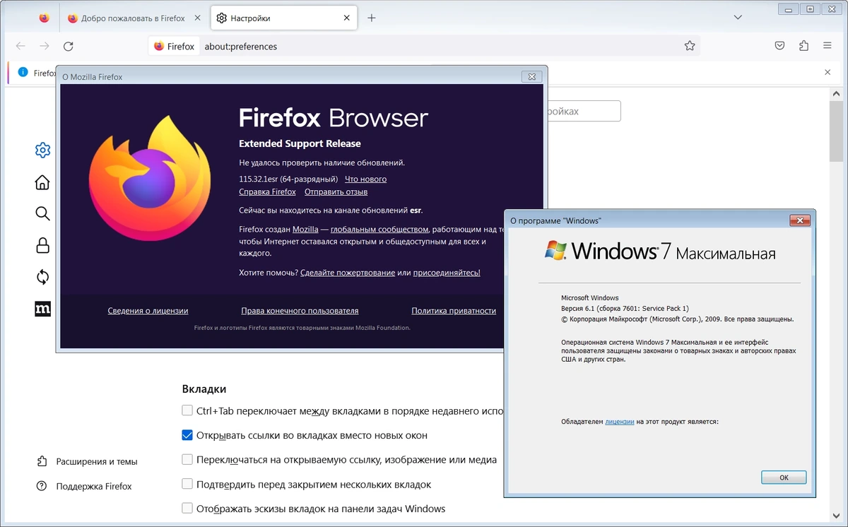 Браузер нового поколения Firefox Browser ESR 115.32.1 — изображение 1