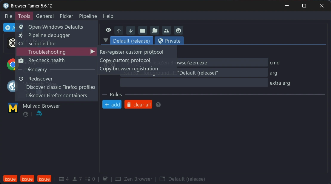 Browser Tamer 5.6.12 Portable — изображение 1