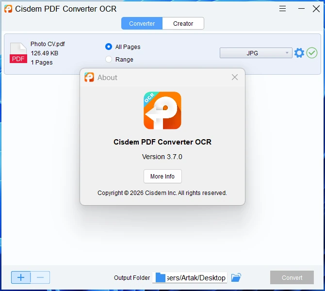 Cisdem PDF Converter OCR 3.7.0 — изображение 1