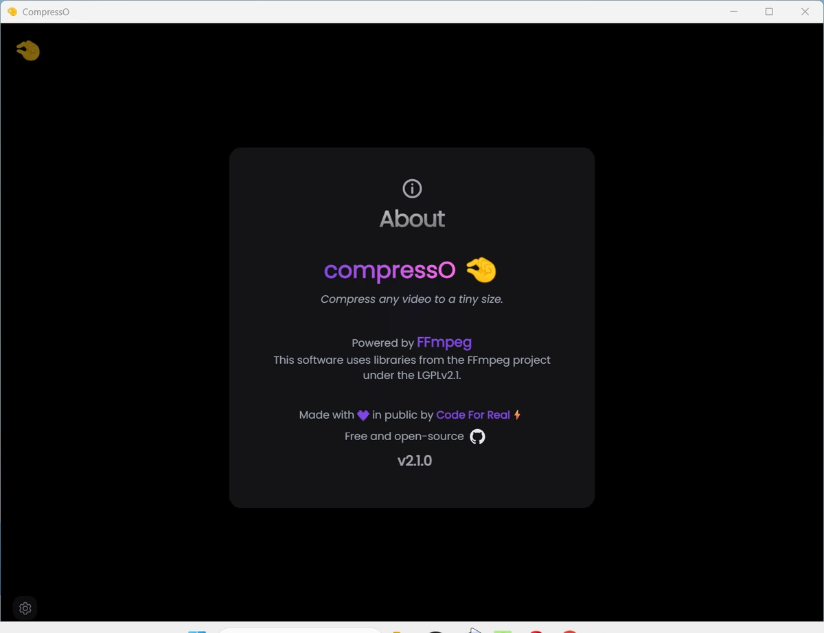 CompressO 2.1.0 — изображение 1