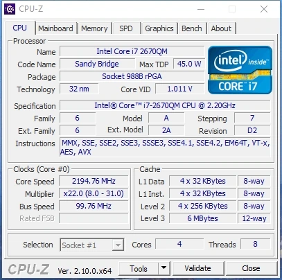 CPU-Z 2.10.0 + Portable — изображение 1