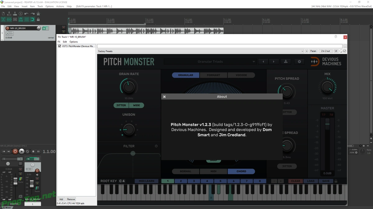 Devious Machines - Pitch Monster 1.2.3 VST, VST3, AAX (x86/x64) — изображение 1