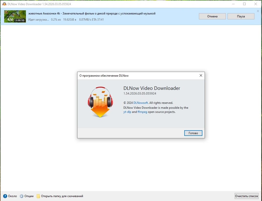 Видеозагрузчик DLNow Video Downloader 1.54.2026.03.05 by elchupacabra — изображение 1