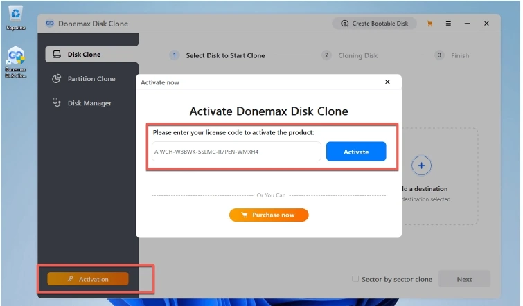 Donemax Disk Clone 2.1 — изображение 1