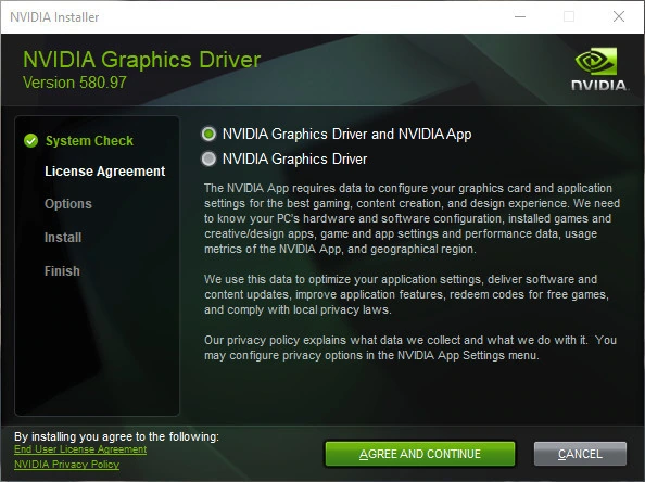 Драйвер для видеокарт NVIDIA GeForce Desktop Game Ready 580.97 WHQL + DCH — изображение 1