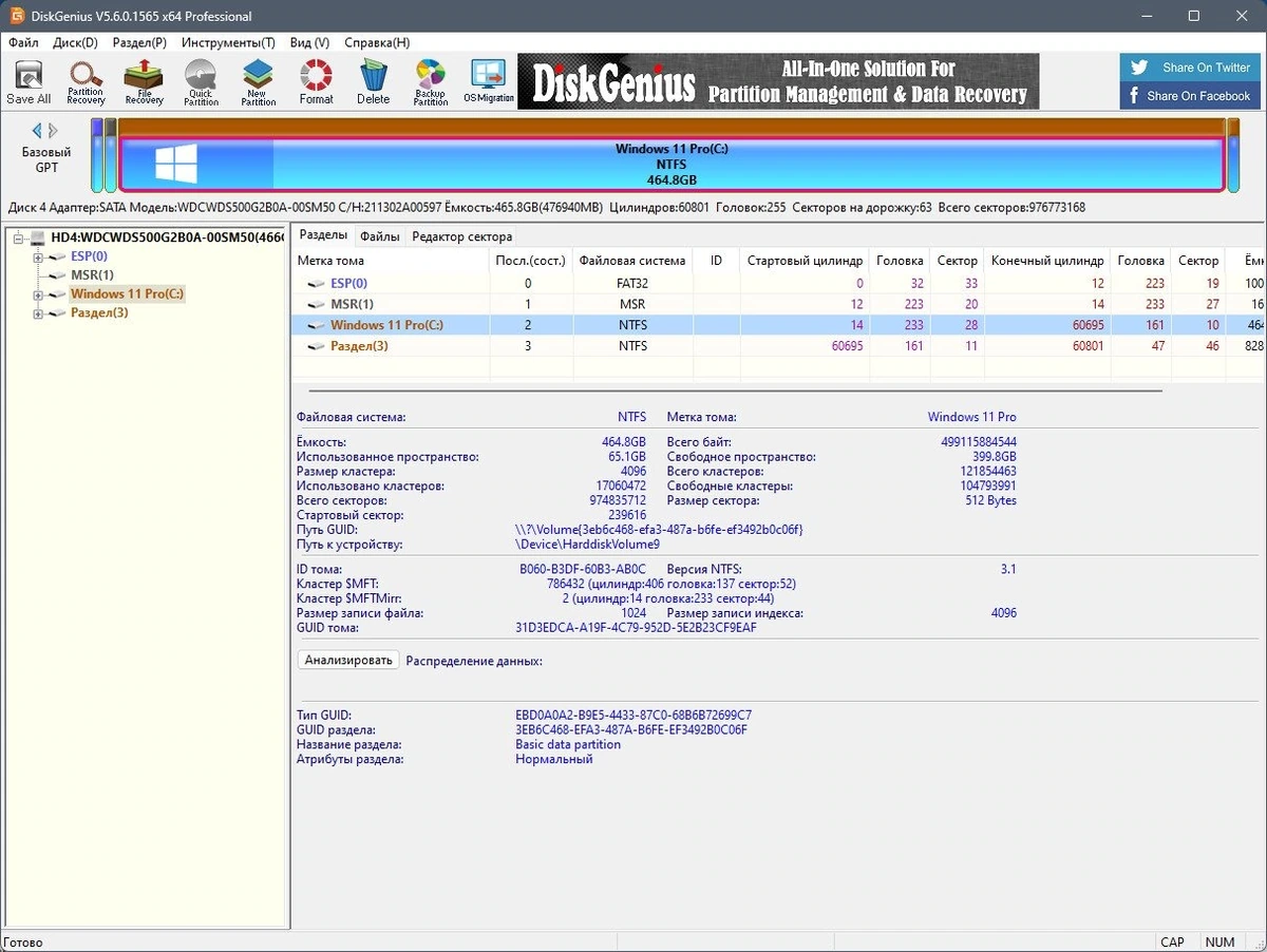 Eassos DiskGenius Professional 5.6.0.1565 Полная + Портативная версии by elchupacabra — изображение 1