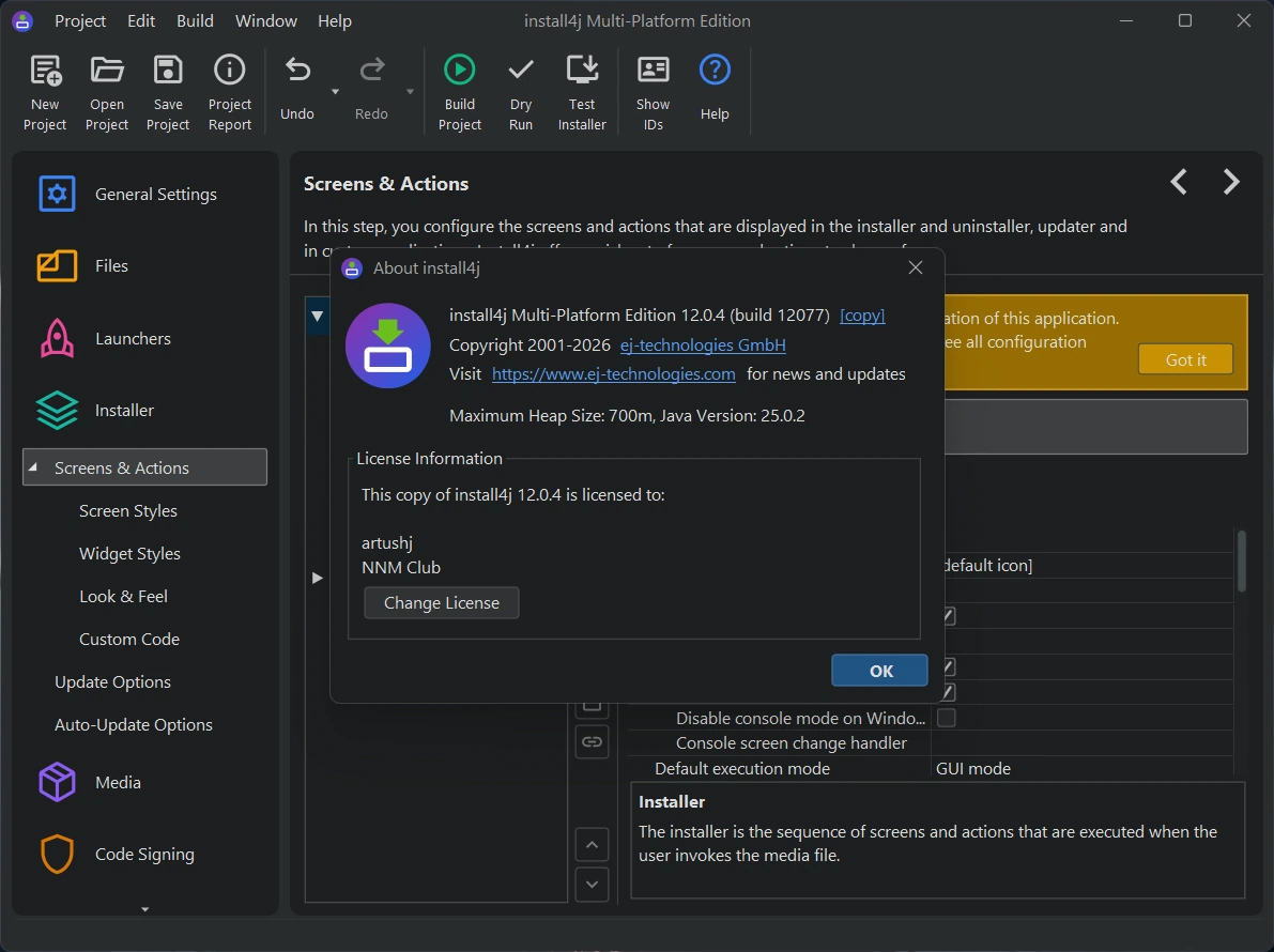 EJ Technologies install4j 12.0.4 — изображение 1
