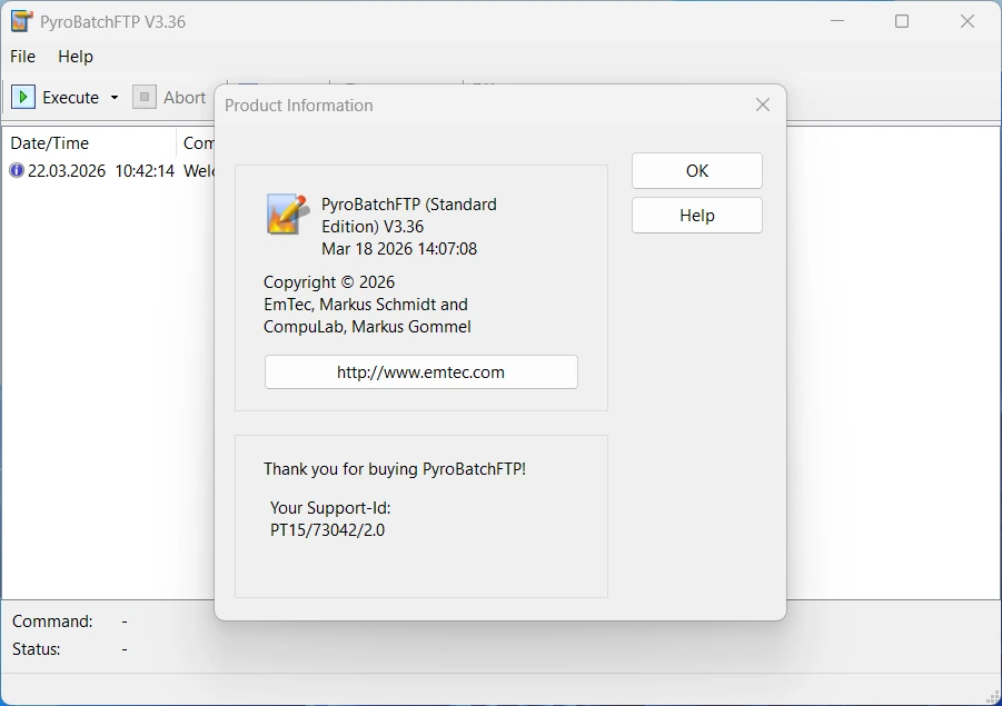 EmTec PyroBatchFTP Standard/Server 3.36 — изображение 1