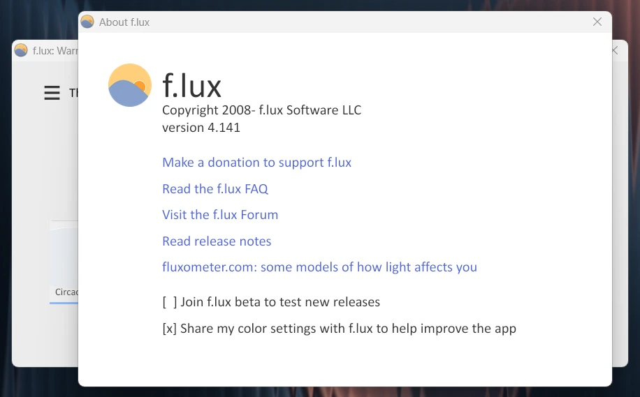 f.lux забота о вашем зрении 4.141 — изображение 1
