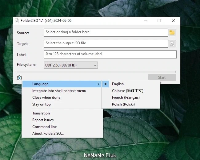 Folder2ISO 1.1 — изображение 1