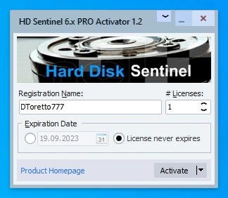 Фоновый контроль жестких дисков Hard Disk Sentinel PRO 6.20.5 Build 13190 Beta — изображение 1