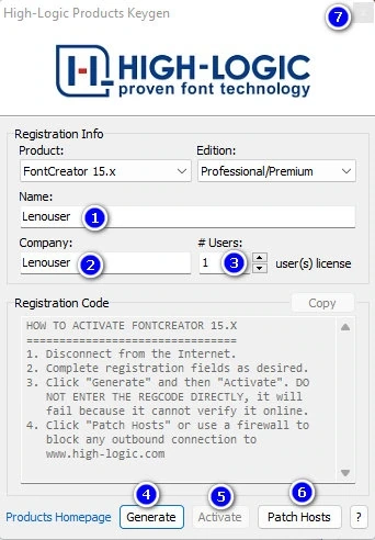 High-Logic FontCreator редактор шрифтов Professional Edition 15.0.0.3015 — изображение 1