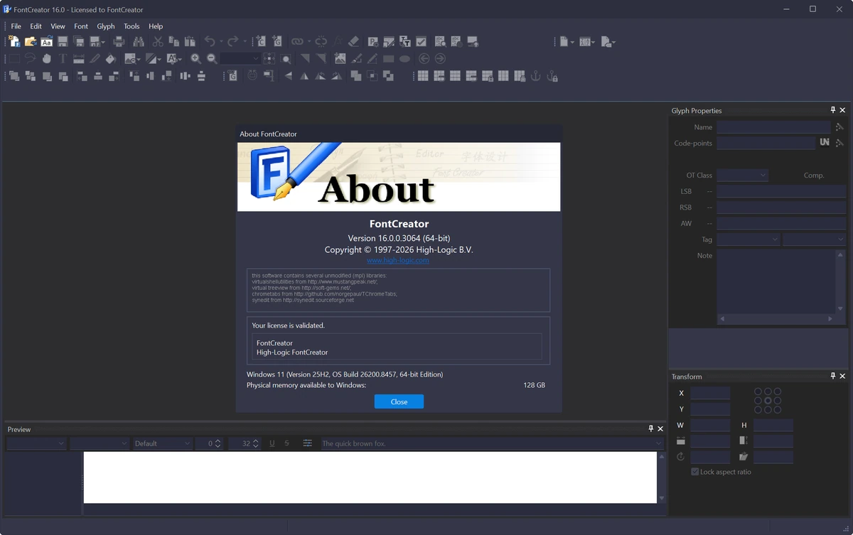 High-Logic FontCreator создание рукописного шрифта 16.0.0.3064 by 7997 — изображение 1