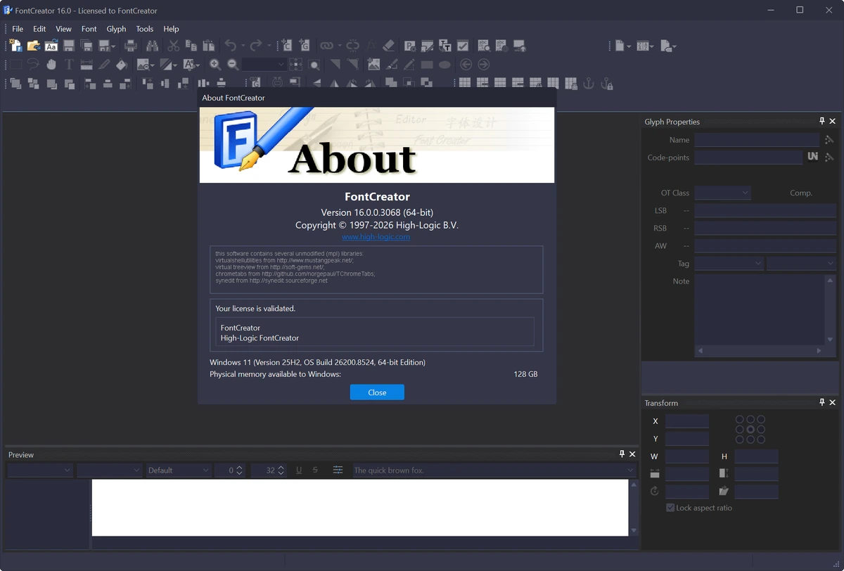 High-Logic FontCreator создание своих шрифтов 16.0.0.3068 by 7997 — изображение 1