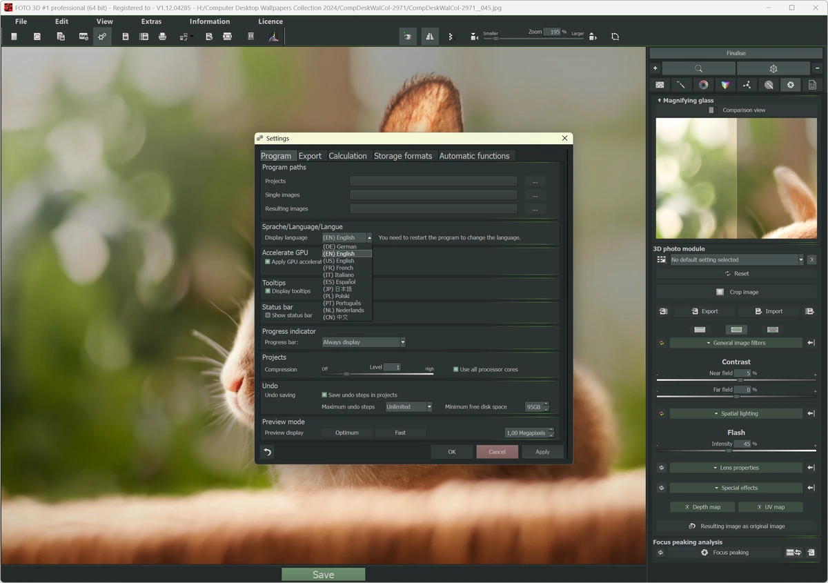 Фоторедактор FOTO projects 3D professional 1.12.04285 — изображение 1
