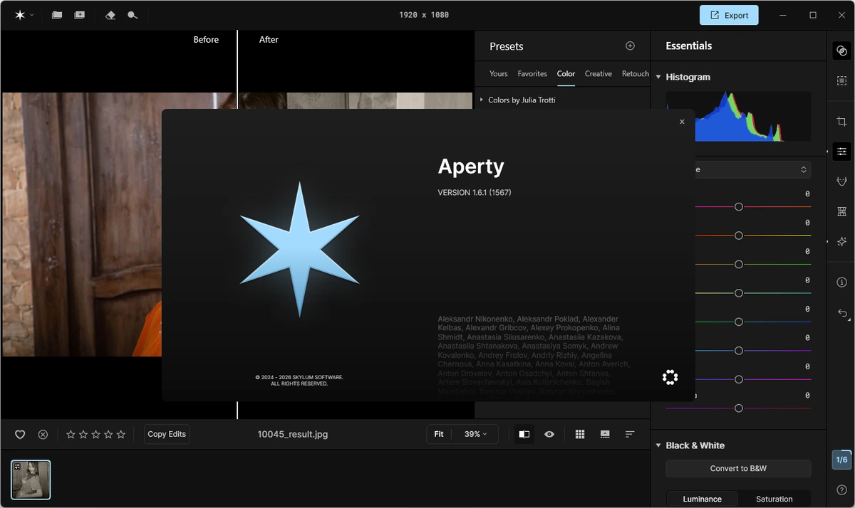 Фоторедактор Skylum Aperty 1.6.1.1567 by elchupacabra — изображение 1