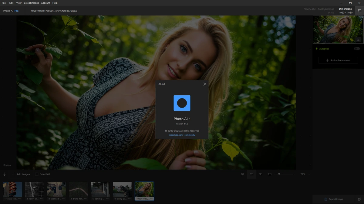 Фоторедактор Topaz Photo AI Pro 4.1.0 RC by 7997 + Models — изображение 1