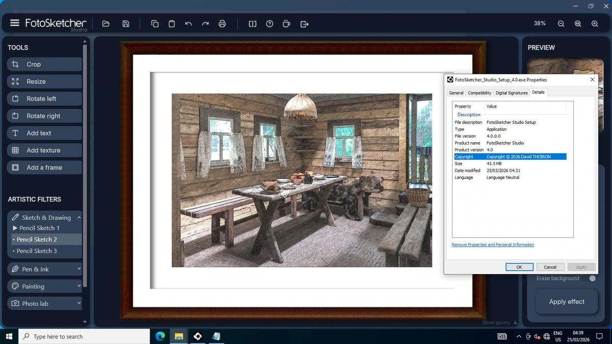 FotoSketcher Studio 4.0 — изображение 1