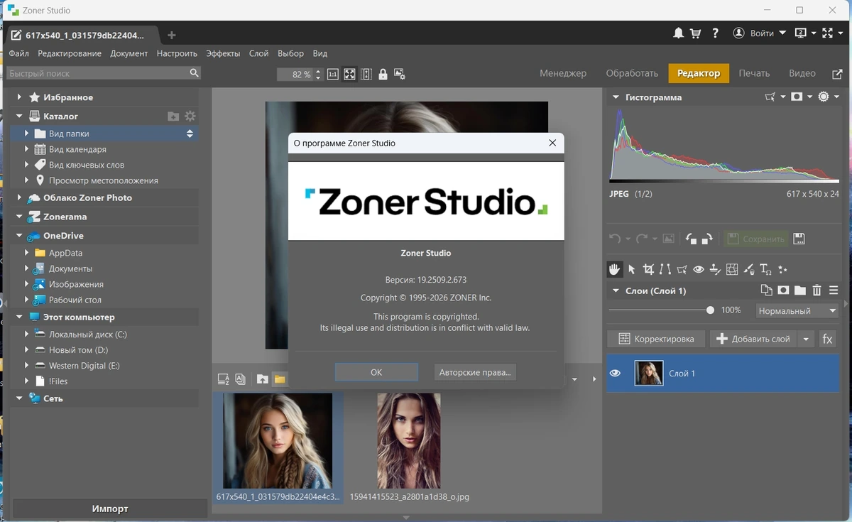 Фотостудия Zoner Photo Studio X 19.2509.2.673 by KpoJIuK — изображение 1
