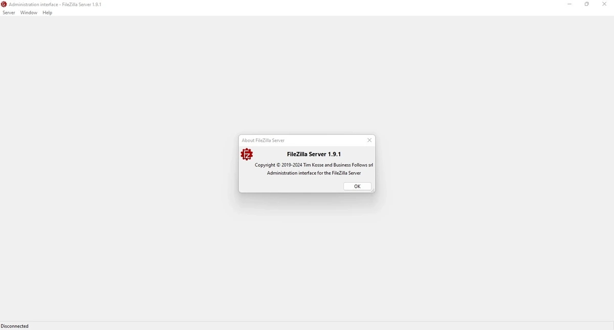 ФТП сервер FileZilla Server 1.9.1.0 — изображение 1