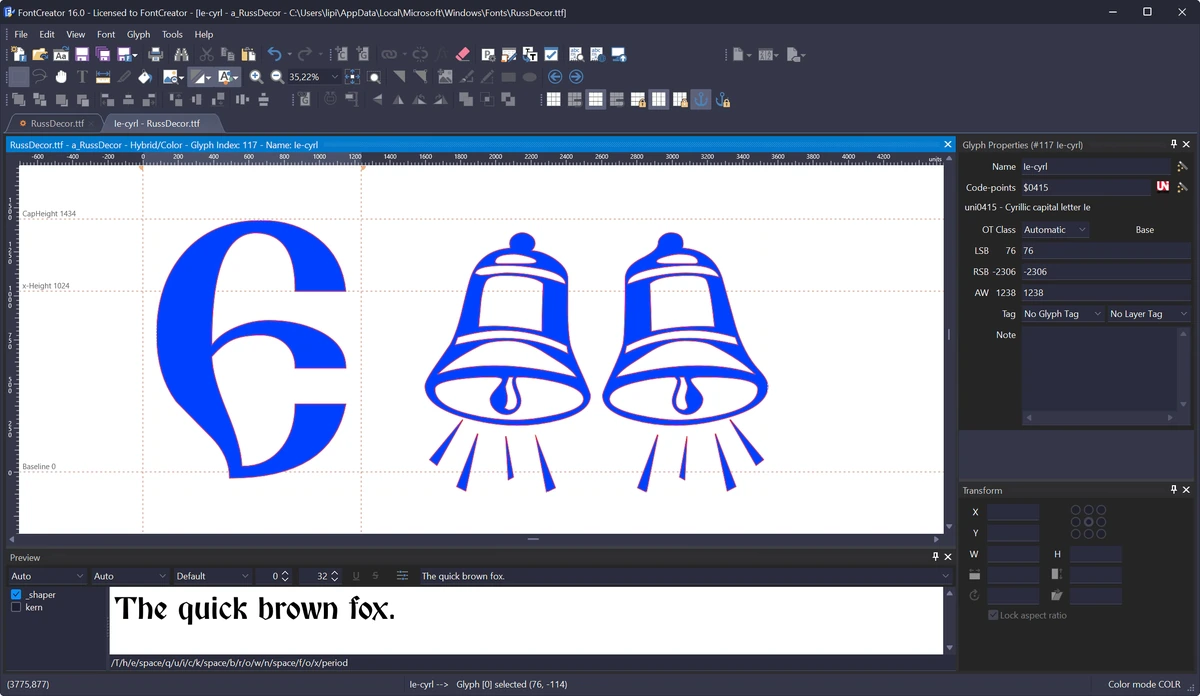 High-Logic FontCreator 16.0.0.3062 by 7997 — изображение 1