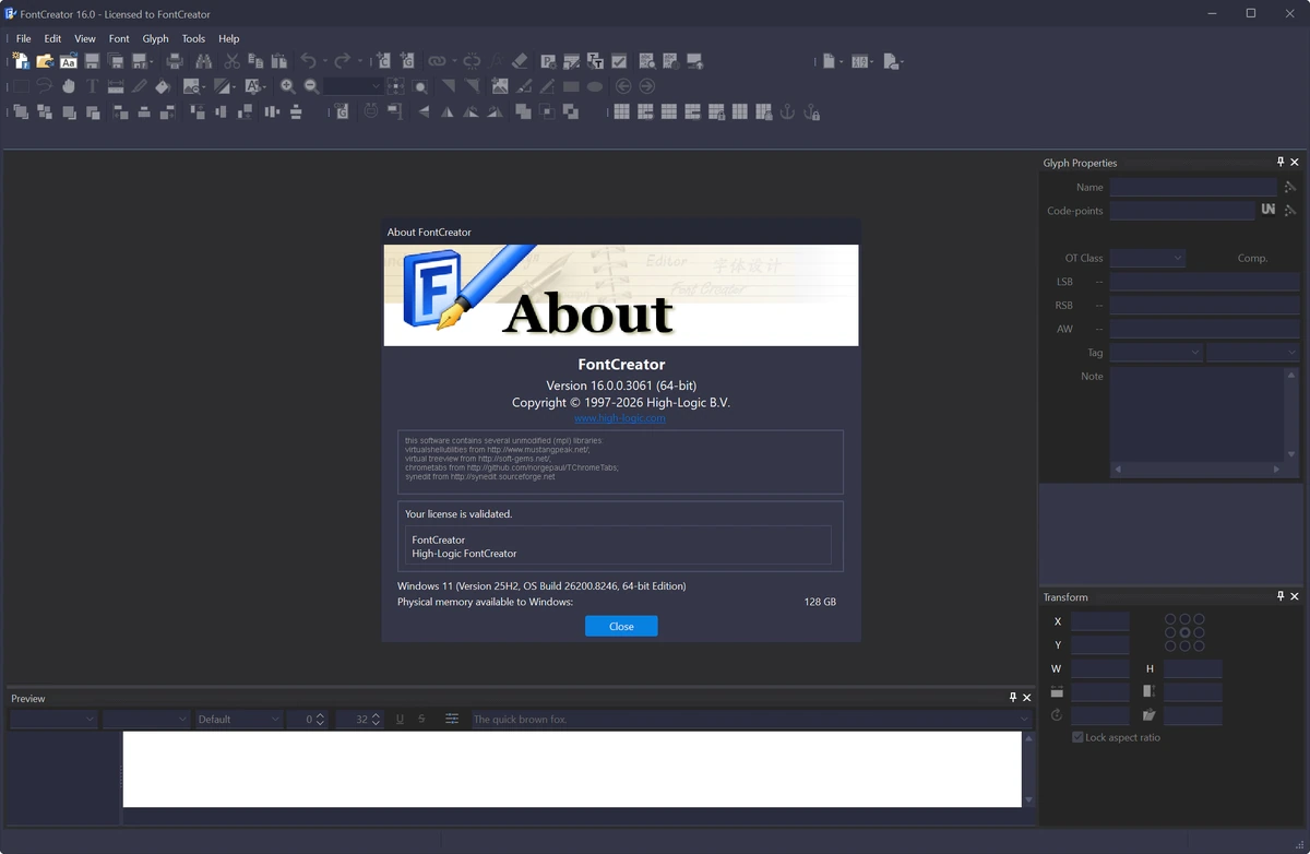 High-Logic FontCreator 16.0.0.3061 by 7997 — изображение 1