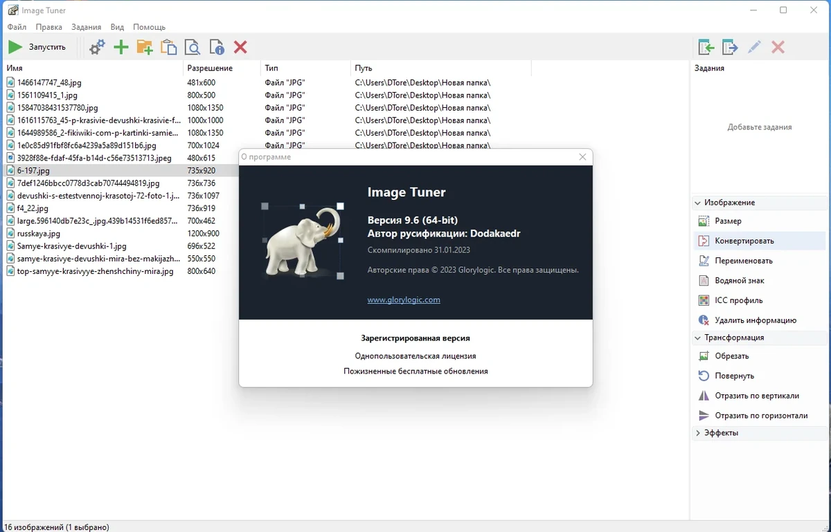 Image Tuner Pro 9.6 RePack (& Portable) by Dodakaedr — изображение 1